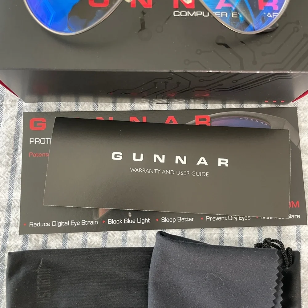 Gunner Maverick Aviator Blue Light Glasses - Picture 4 of 9